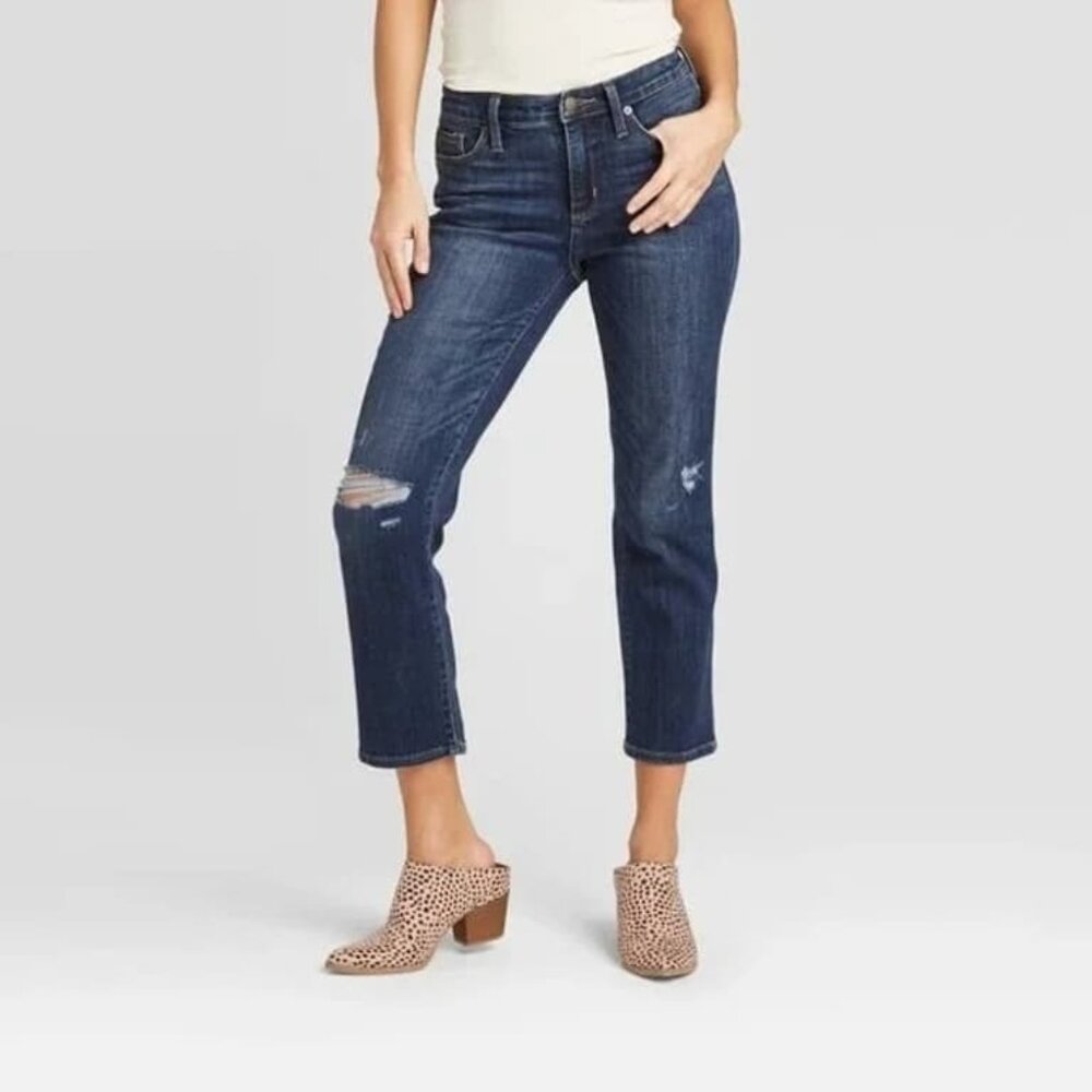 Universal thread high rise straight jean denim NWT us2